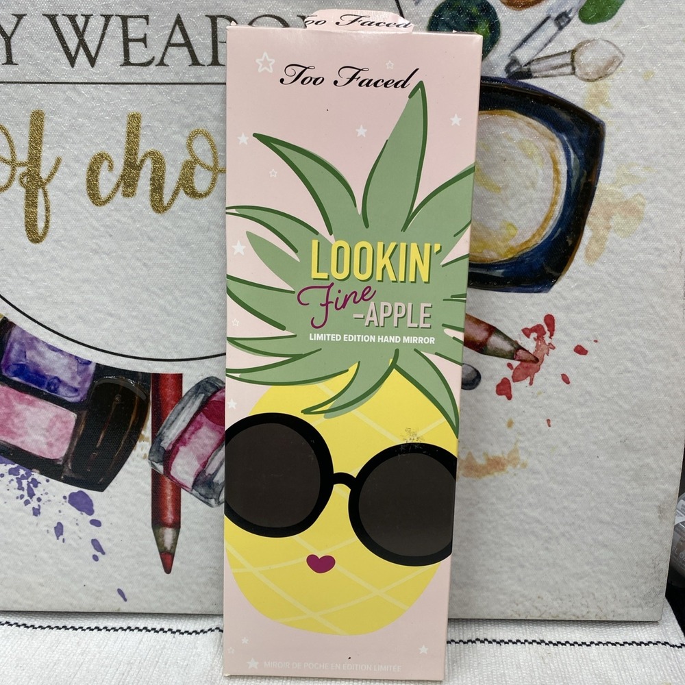 Too Faced Tutti Frutti Pineapple Hand Mirror Lookin' Fine-Apple New in Box